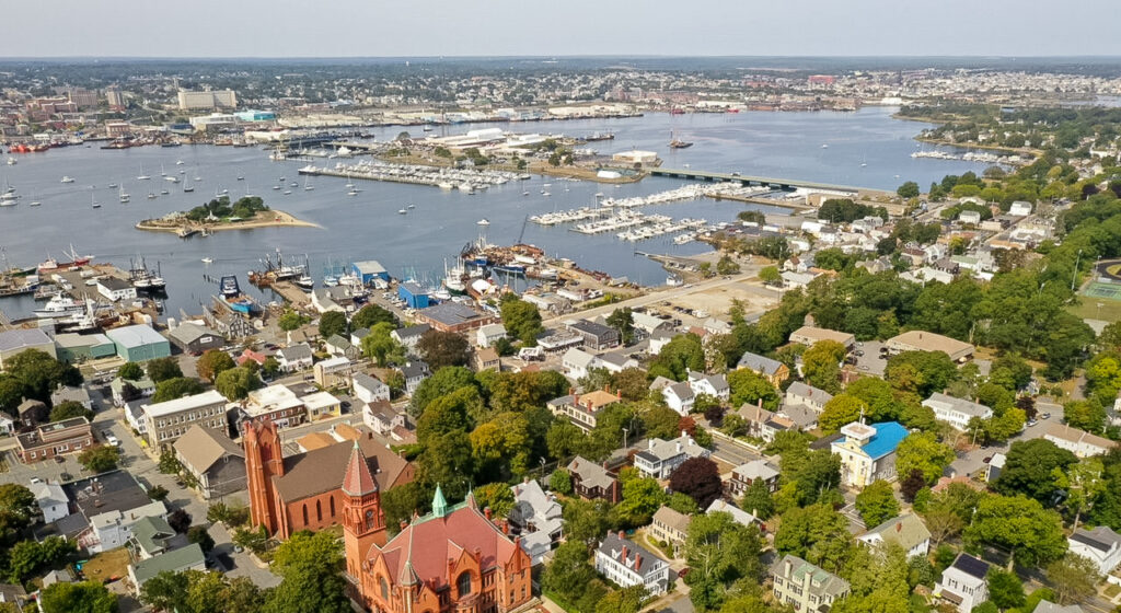 Fairhaven, Massachusetts, aerial view